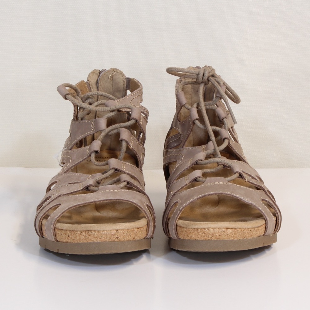 Earth Origins Kendra Kamilla Women's Coco Suede Gladiator Sandals NWT NIB - Picture 4 of 11